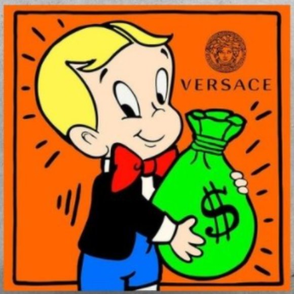 Alec Monopoly Richie Rich Versace Art Print - Picture 1 of 2